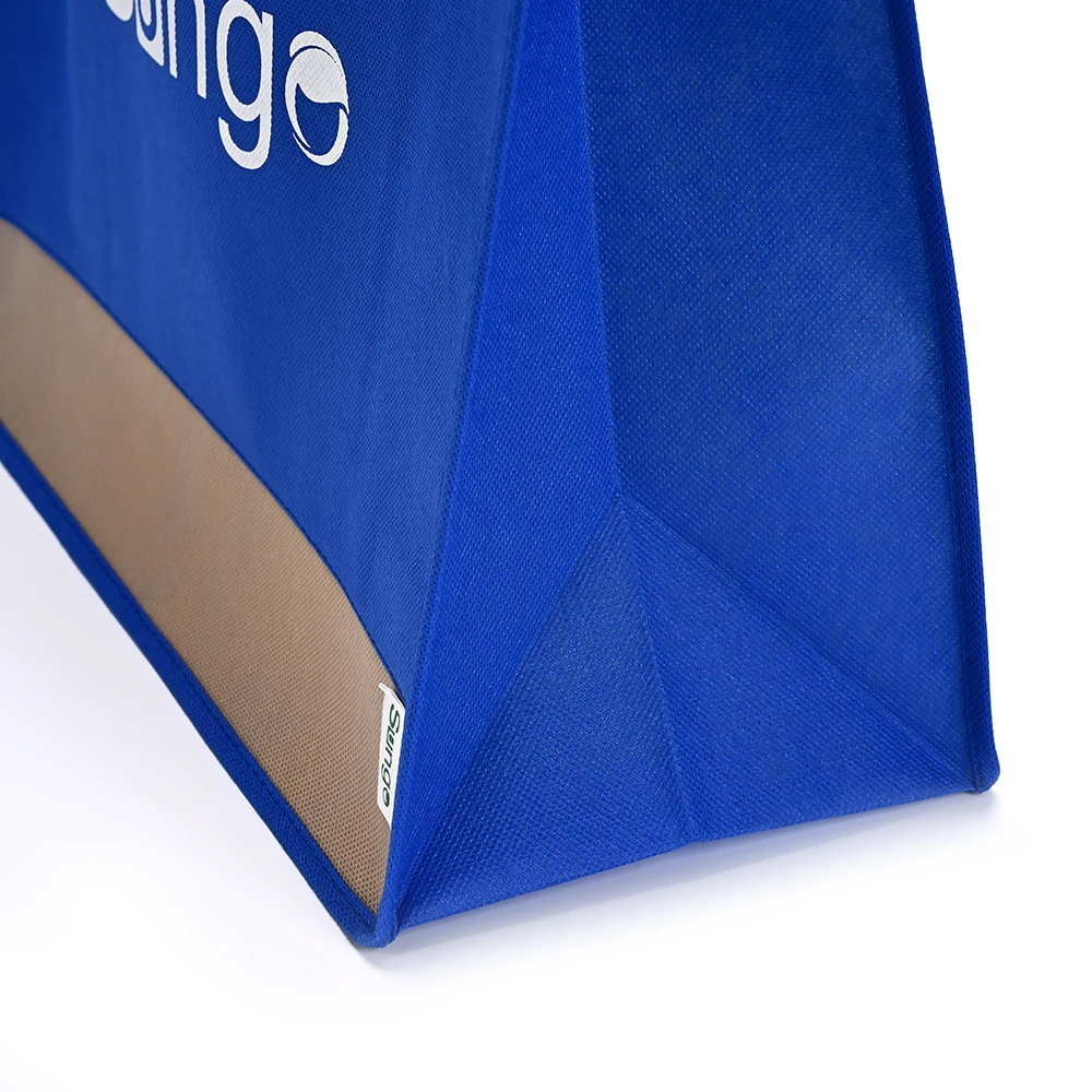 Wholesale Large Custom Cotton Shopping Non Woven Bag Blank Custom Printed Logo Own Design With Pocket details