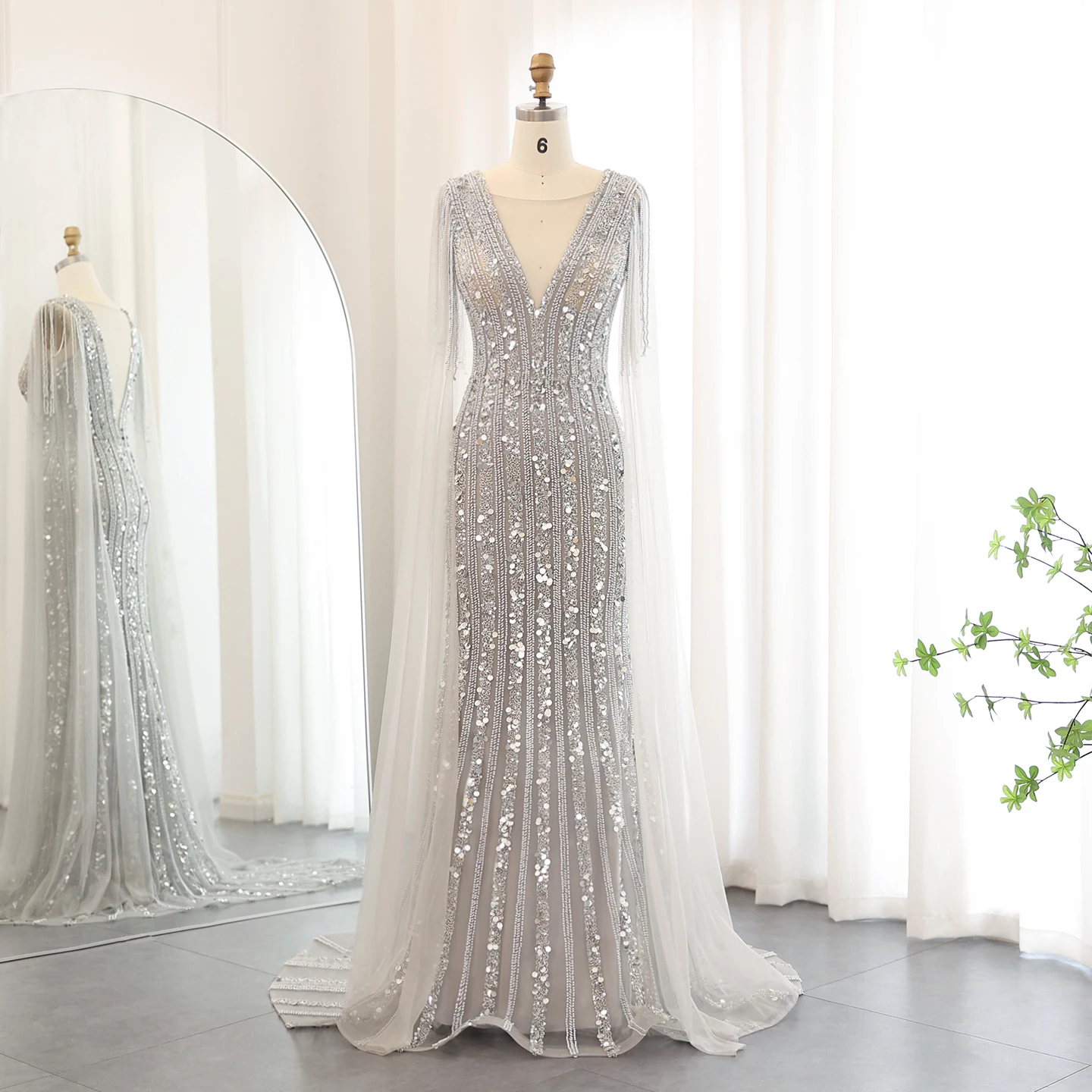 silver dress wedding guest Zapaka Women Grey Silver A-Line Mother of The Bride Dress Off The Shoulder Ruched Long Wedding Guest Dress, Grey Silver / US20W