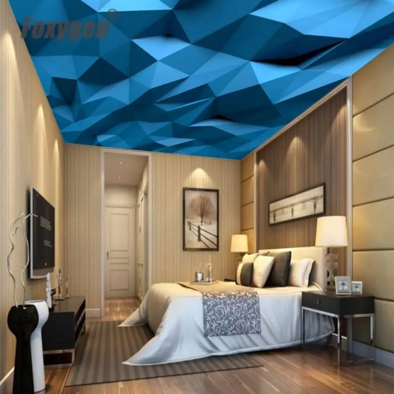 Removable Good Quality Pop Designs in Hall Cheap Price 3D UV Printed Beautiful Pattern  on  Translucent Stretch Ceiling