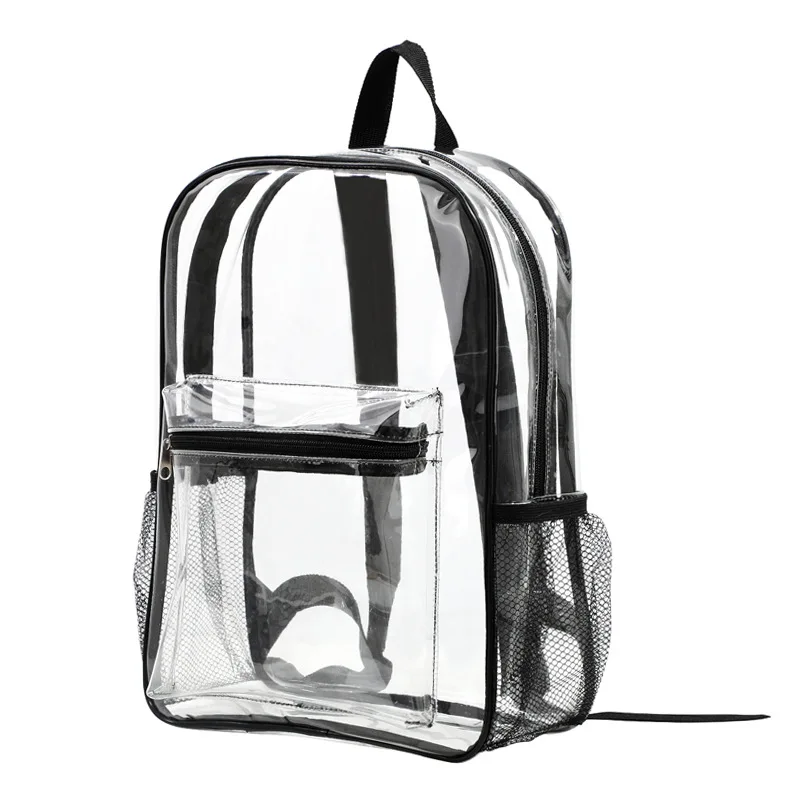 Clear Backpack with Zipper Closure and Adjustable Straps Packed Party Celebrate Every Day Clear Backpack; Women main image 2
