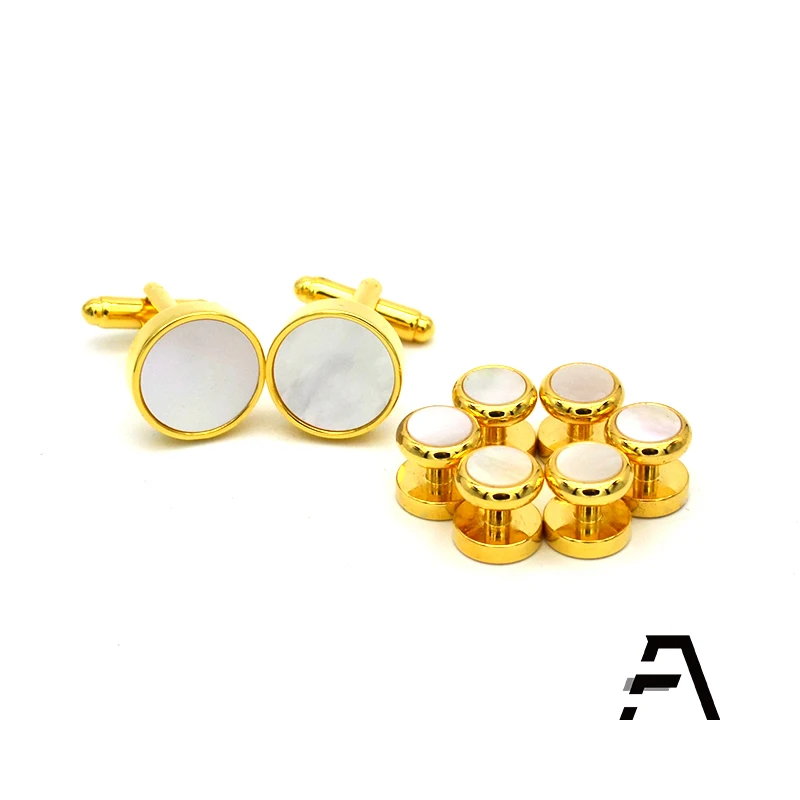 Лидер продаж Amazon классические мужские запонки и шпильки набор рубашек под смокинг для деловых свадебных