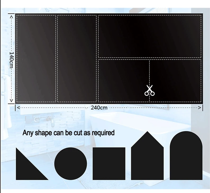 Portable Blackout Grid Curtains Cut To Size To Fit Any Window Black Out