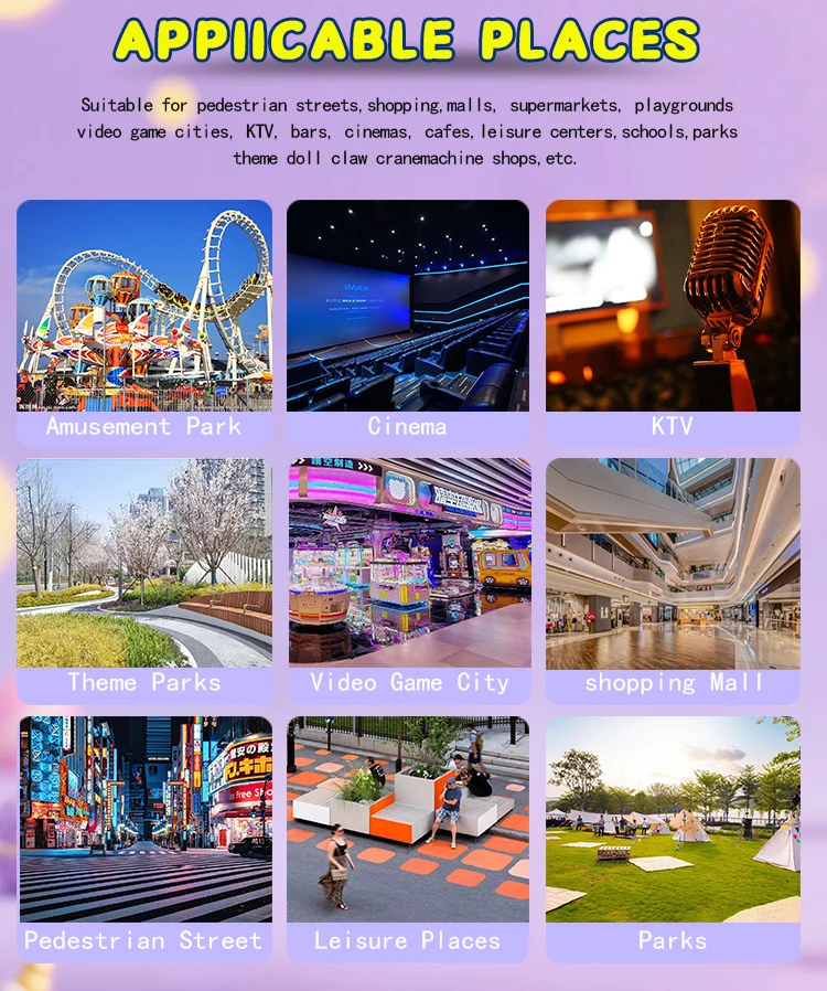 Funpark New Arrivals Ferris Wheel Arcade Claw Machine English Coin Operated Metal Gift Game Toy Vending Amusement Park factory