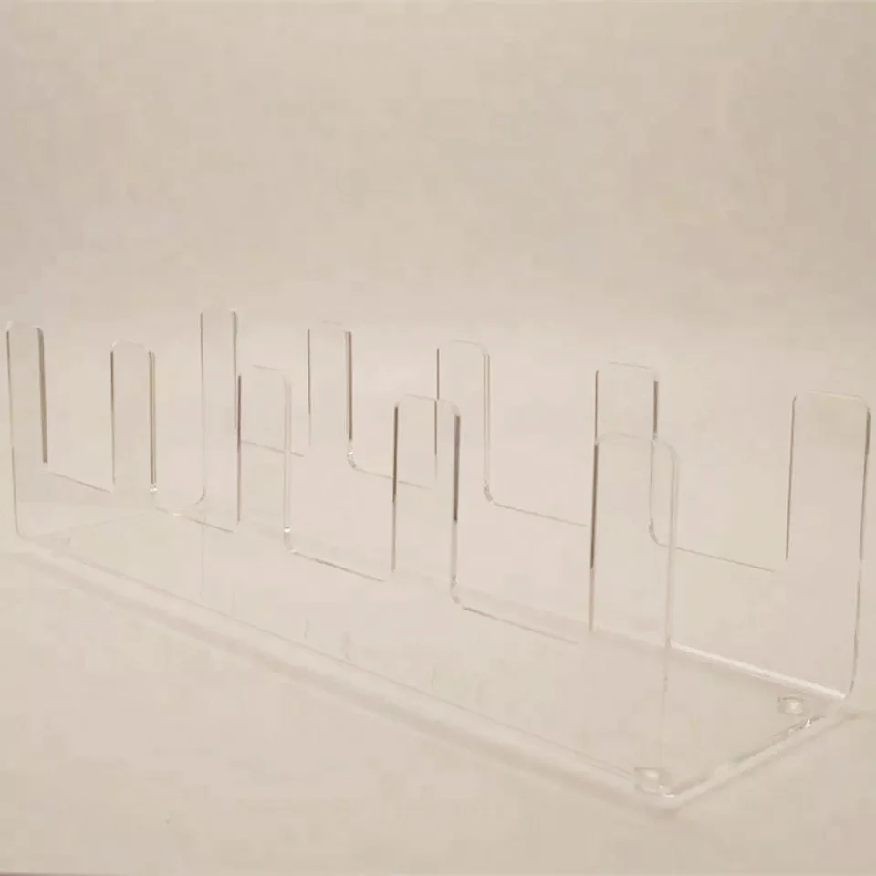 Clear Acrylic Plate Display Stand Fixed Lucite Plate Display Rack