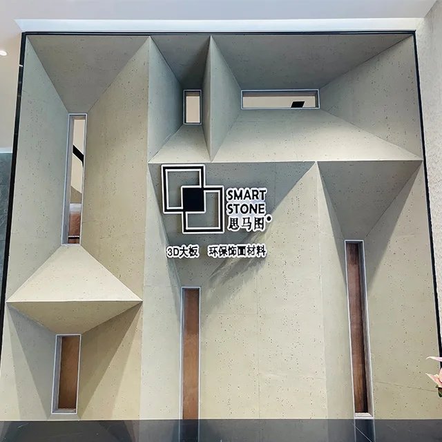 Modern Waterproof 3D Decorative Exterior Wall Panels Bendable Soft Flexible MCM Travertine Artificial Veneer Wall Cladding