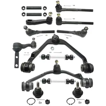 Front Lower Control Arms Tie Rods Sway Bar Links Ball Joint Suspension ...