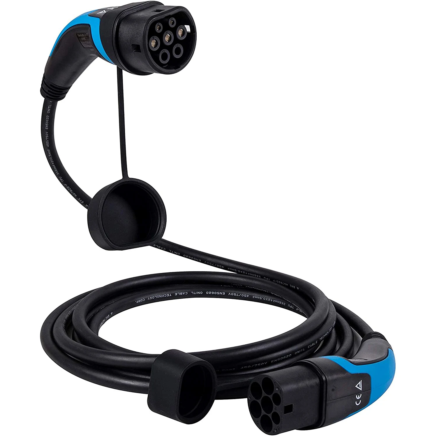 Ev/electric Vehicle & Plugin Hybrid Charging Cable Type 2 To Type 2 32 Amp (7.2kw)/one Phase 5m