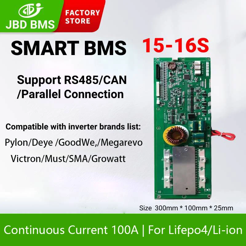 Jbd Lifepo4 48v Battery Management System Battery Protection Board 16s ...