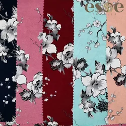 ESSE TEXTILE 75D DTY 2 сторона кисти печати спандекс ткань для платья tela dbp полиэстер