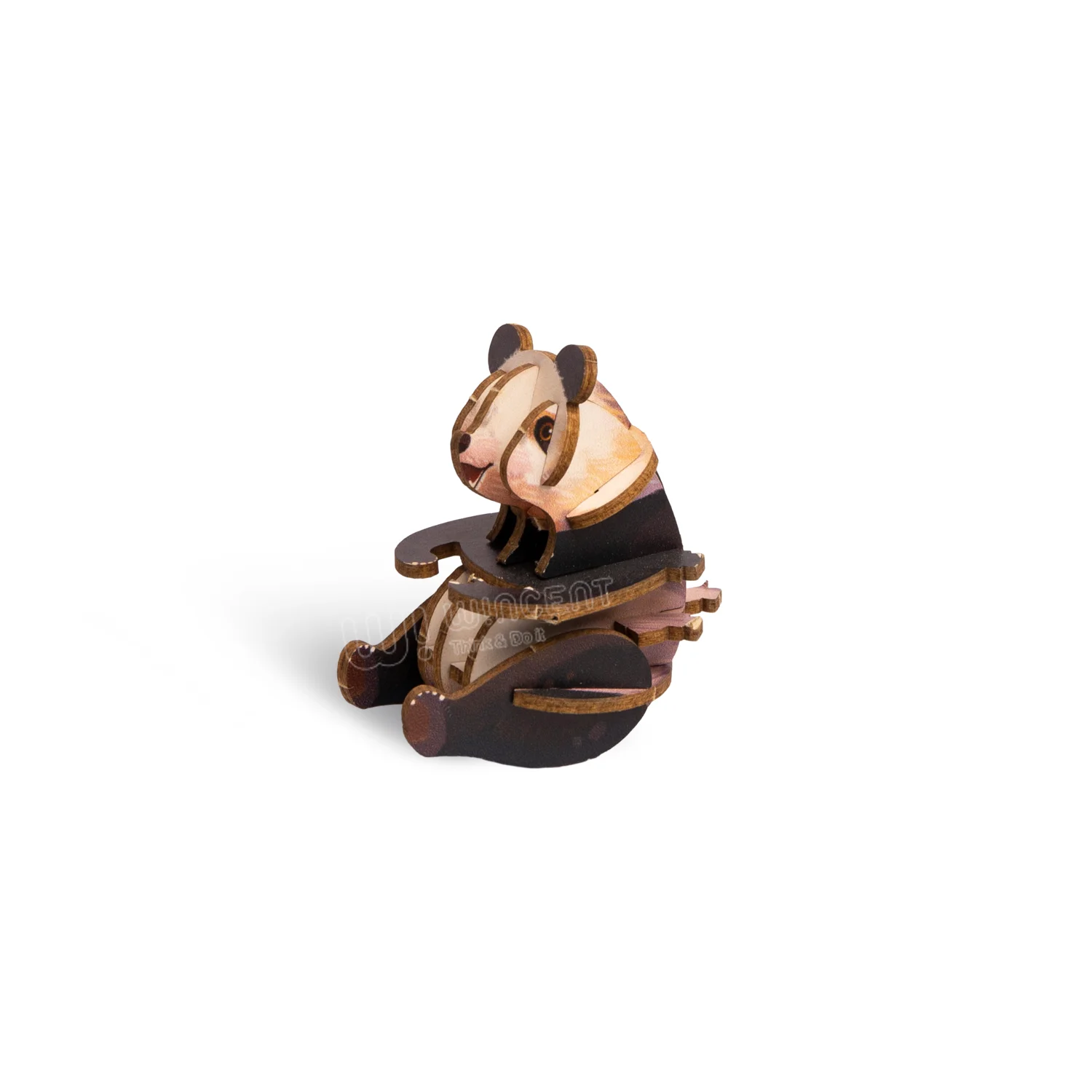 Paper Theater Same Style Desgin Panda Animal Toy 3d Wood or Paper Model Puzzle for Adult Craft