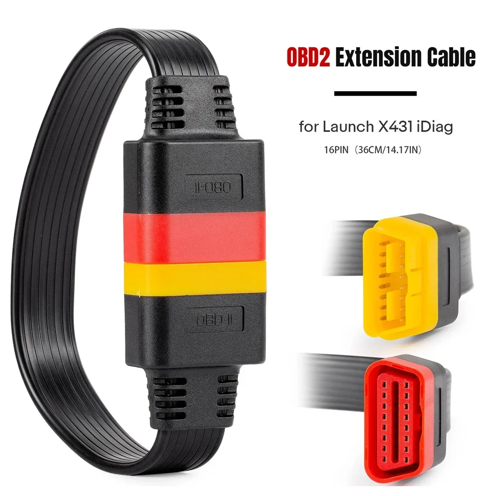 New 36CM OBD2 Extension Cable for Launch X431 for Car Application