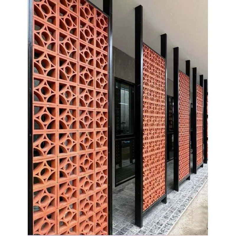 Decorative Red Wall Brick Exterior Terracotta Breeze Block