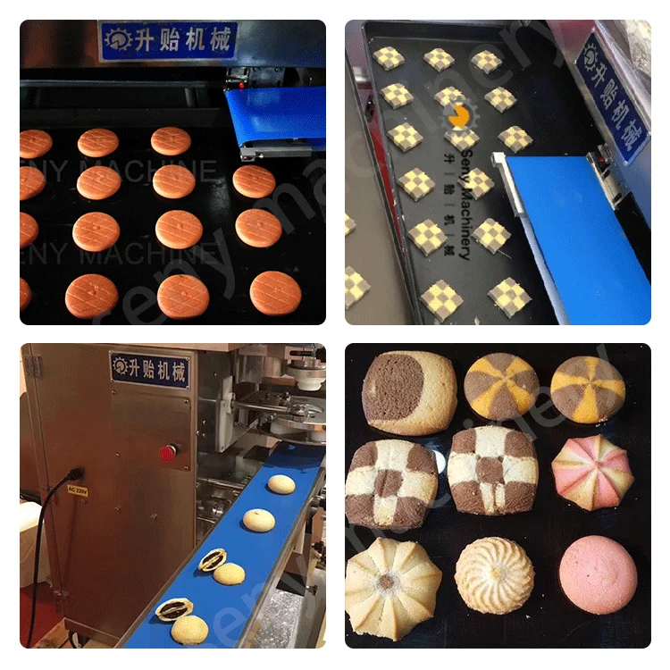 Automatic Double Color Chocolate Filled Cookies Ice Box Cookies Making Machine for Sale