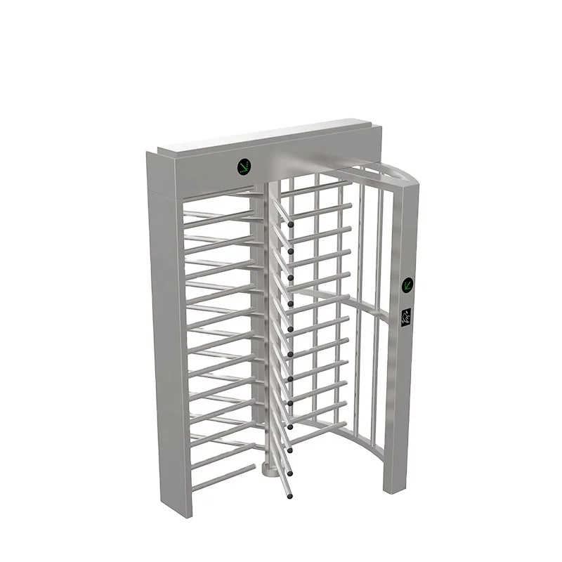 High safety fingerprint face recognition access control stainless steel full height turnstile