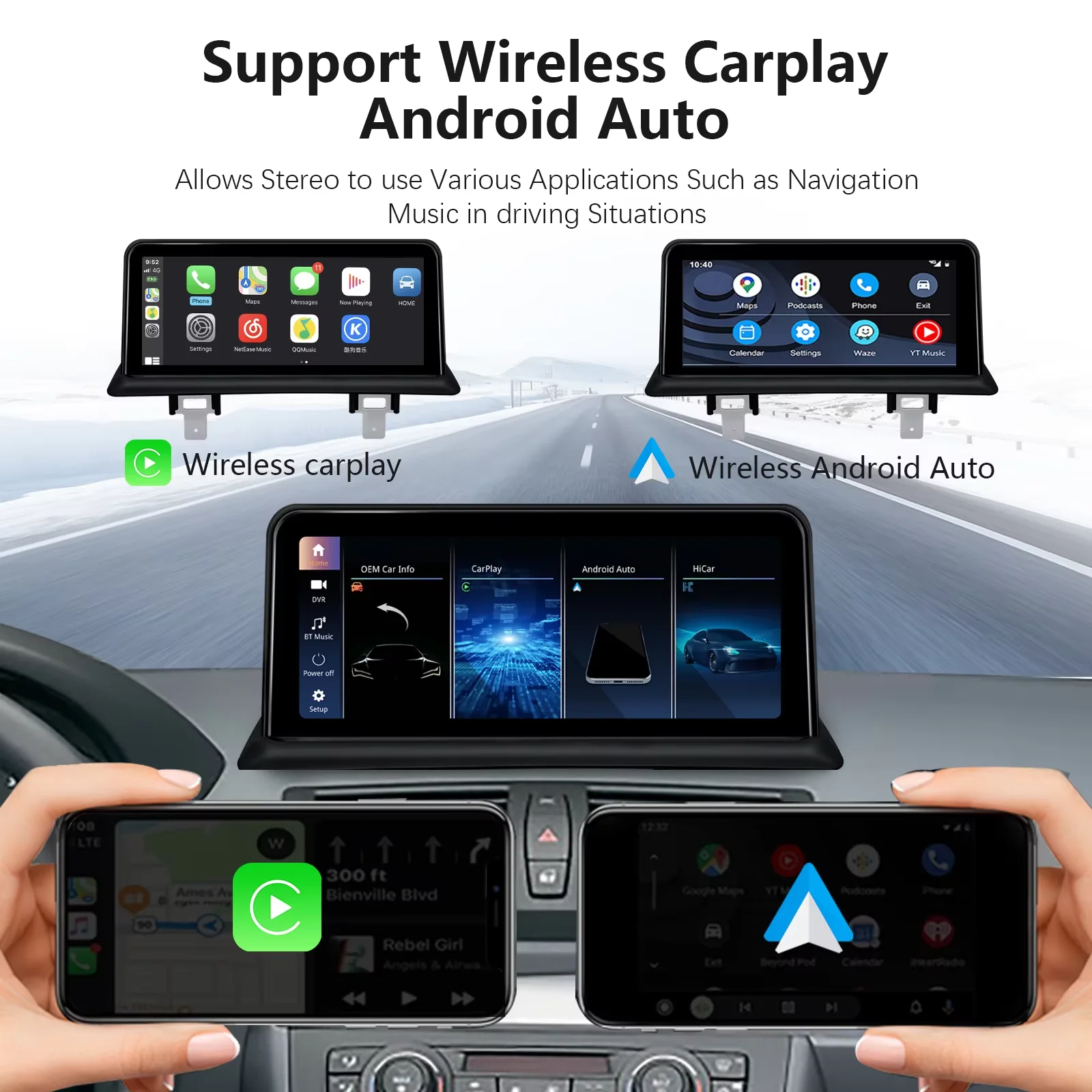 10,25-Zoll-Android-Auto-Display (1920 x 720) mit CarPlay-Funktion für BMW E87, E88, E82 und E81 (2005–2012) – Multimedia-System mit Touchscreen für Radio, Navigation und Stereoanlage_voghion.com