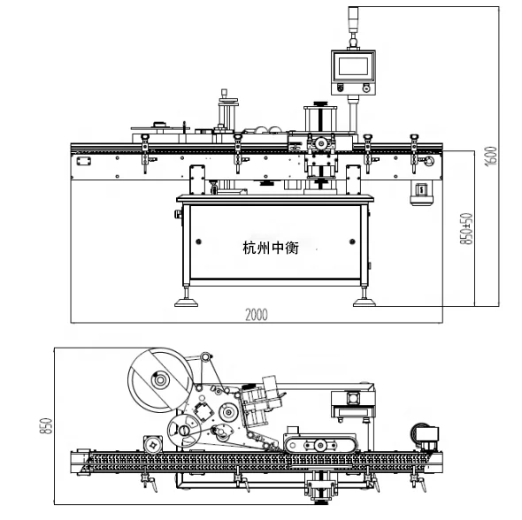 Fully-automatic Adhesive Sticker Glass Plastic Pet Bottle Water Bottle Labeling Machines
