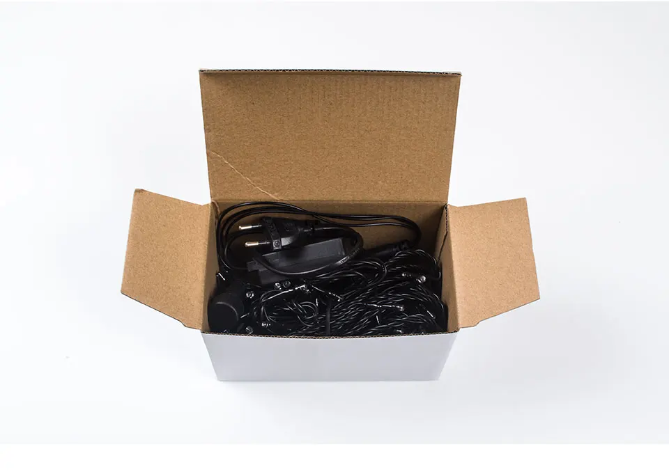 Outdoor Ip44 Light Chain Led Icicle Shaped Custom Length Christmas