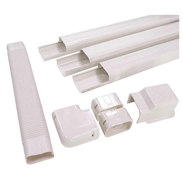 Solid Durable air conditioner duct installation kit  plastic pvc connectors mini split line set covers