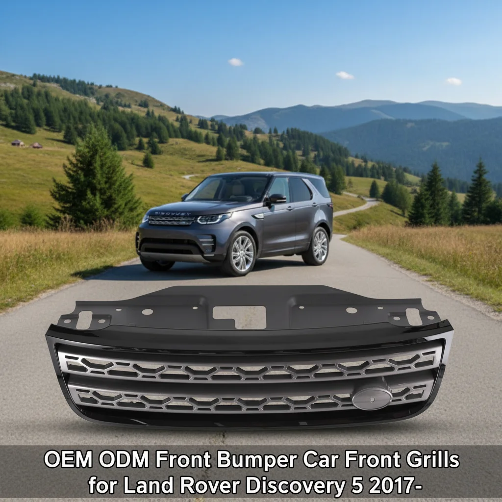 LR083008/123932 PP+EPDM-20 Gloss Grey New Easy Installation OEM ODM Front Grills for Discovery 5 2017-