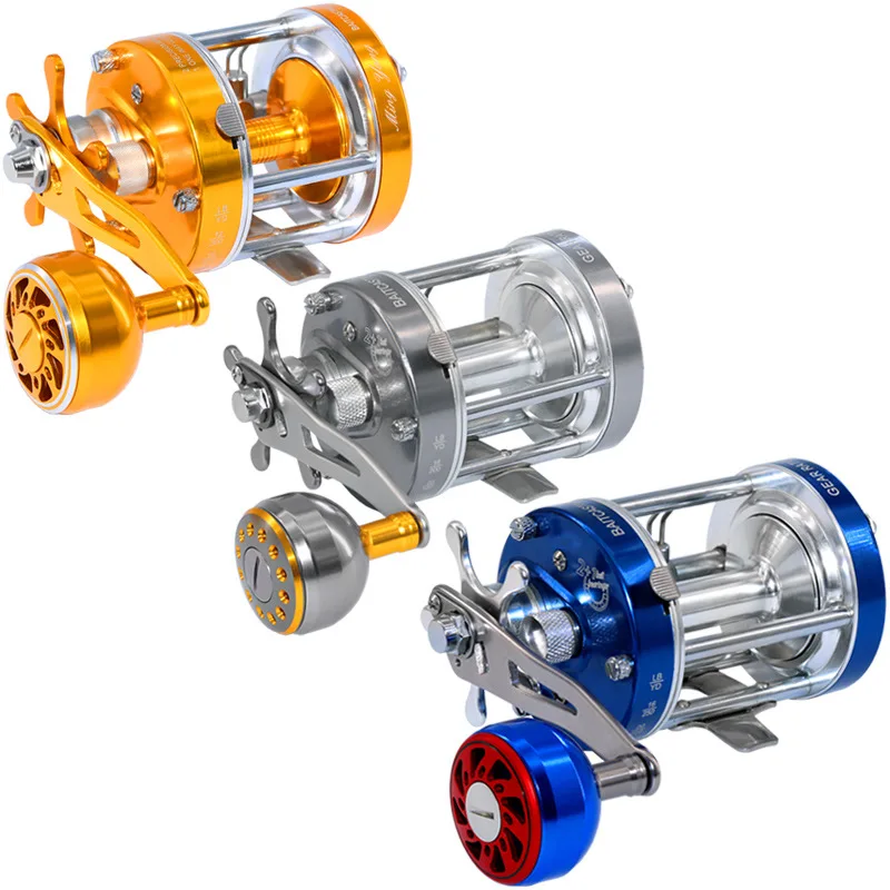 aliexpress small fishing reels Mini 100 Pocket Metal Spinning Wheel, All-Metal Compact Fishing Reel for Freshwater and All Season Fishing comfortable handling Metal Arm Catfish Sea Offshore