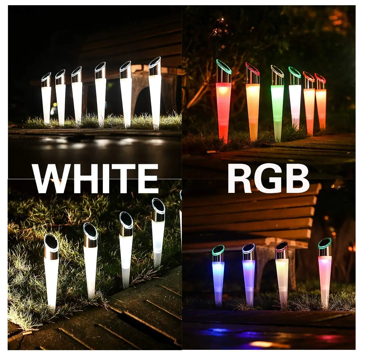 RGB White Ambient light Disk Light Solar Powered Solar Lamps Outdoor Garden Landscape LED Waterproof Solar Lawn Lights supplier