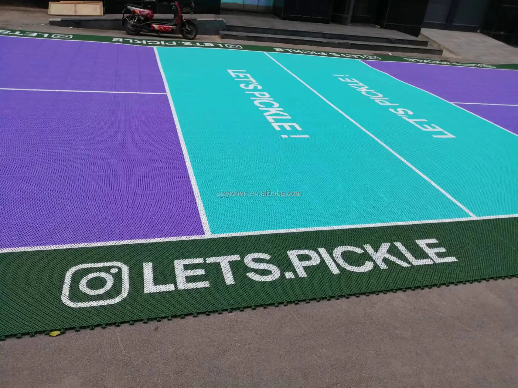 Outdoor Pickleball Court pp Interlocking Sports Flooring Multipurpose Court Sports Flooring
