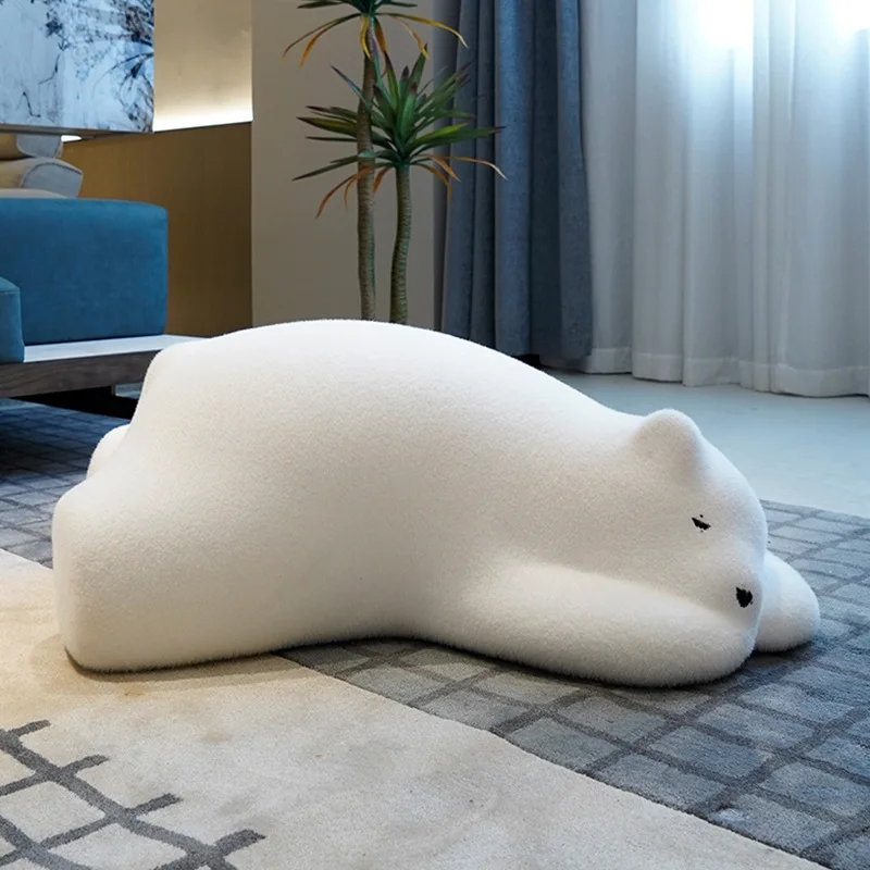 Sleepy Bear Cartoon Style Sofa - Perfect for Living Room