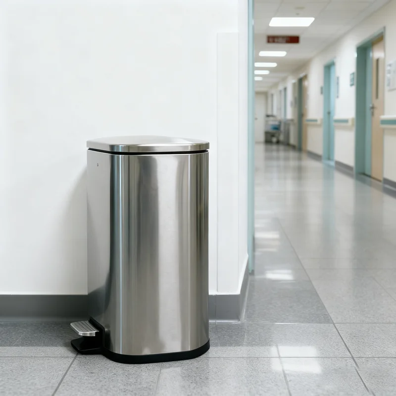 Sunshine Stainless Steel Foot Pedal Pressing Type Lid Eco-Friendly Storage Bucket for Home Kitchen Trash Storage supplier