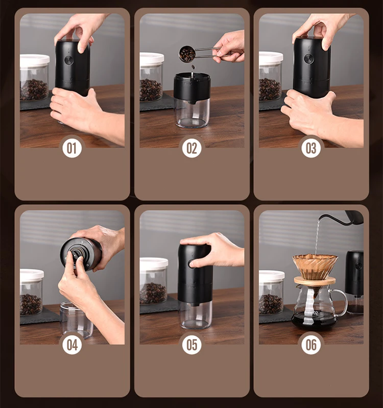 Cold Brew Coffee Maker Kit Steel Lid Pitcher Electric Coffee Beans