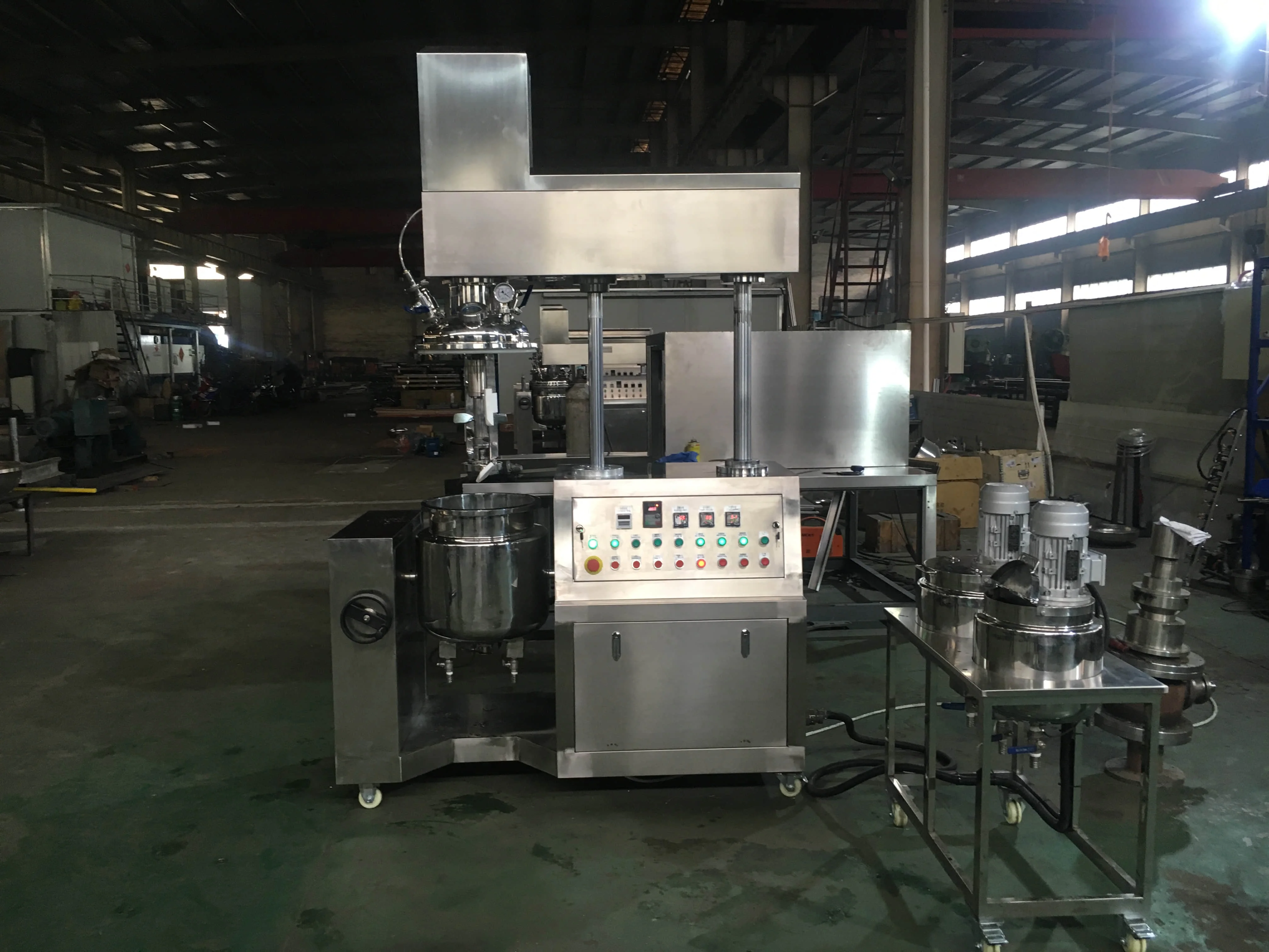 Mixing Liquid Heating Agitator Homogenizing Mixer Cosmetic Equipment Chemical Cream Making Machine