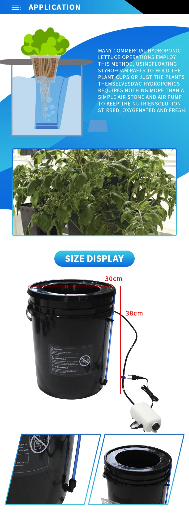 5 Gallon Dwc Bucket Hydroponic System Hydroponic Container Buy Dwc