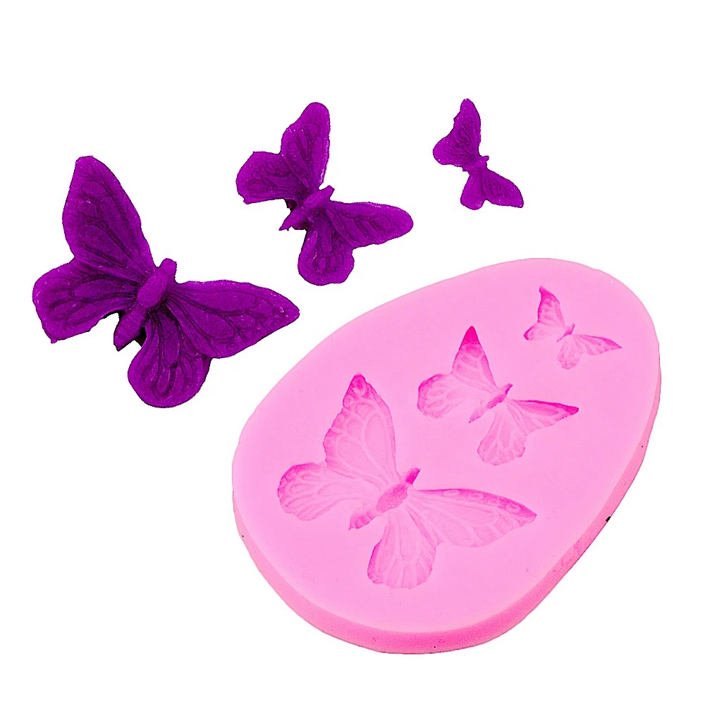 Butterfly Food Silicone Mould DIY Decor Cake Chocolate Fondant Baking Mold Tools