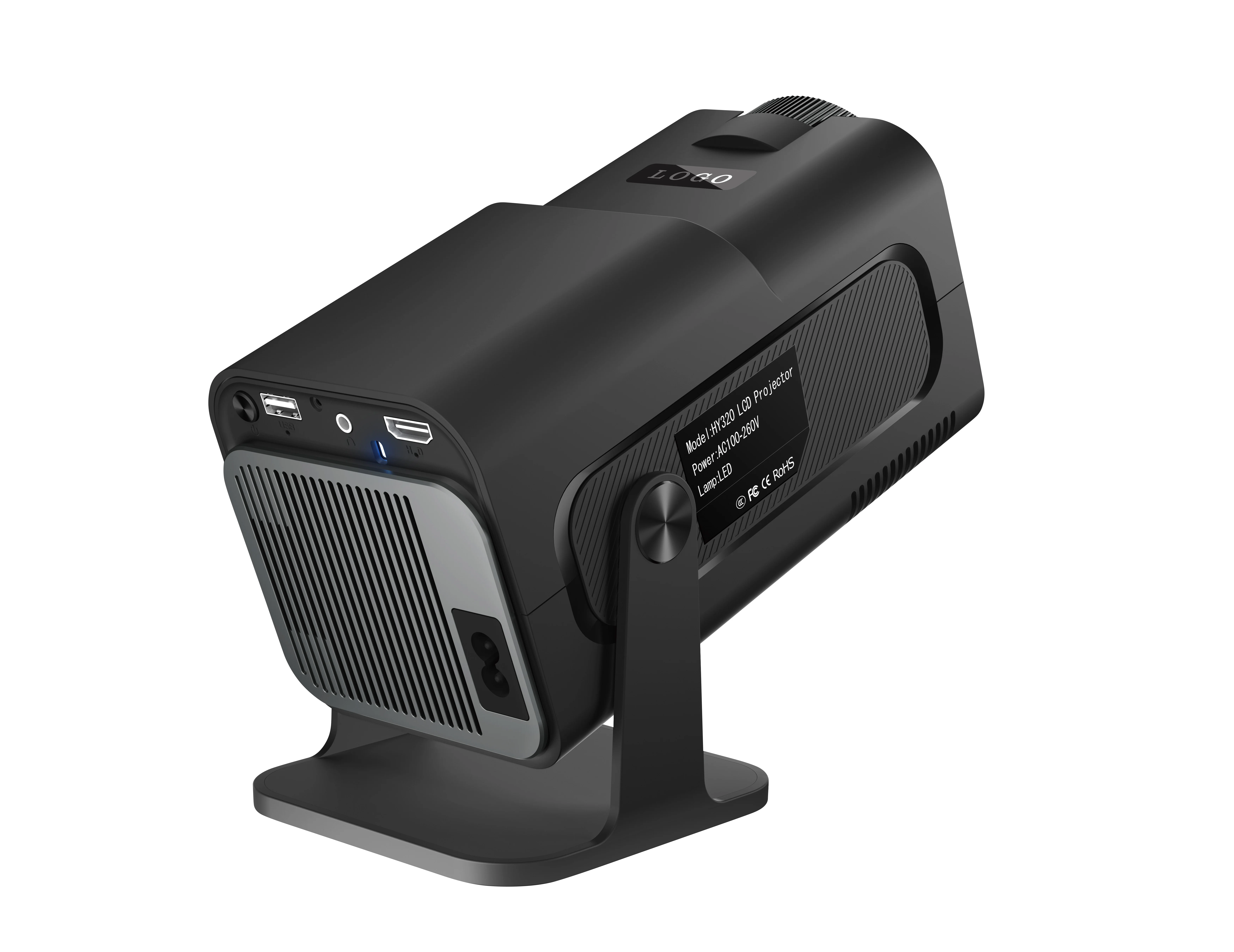 HY 320 Android Projector - 1080P Home Theater Mini Projector
