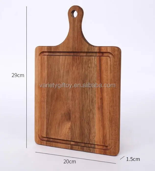 Acacia Wood Cutting Board,Acacia Wood Handle Cutting Board,Bread,Fruit