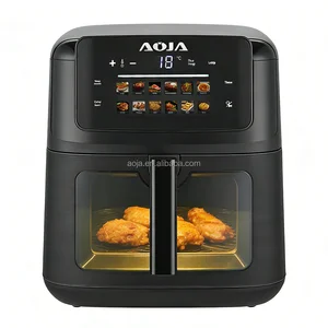 AOJA 7L 10L Stainless Steel Oil-Free Mechanical Multifunctional Electric Air Fryer Toaster Oven for Home and Hotel Use