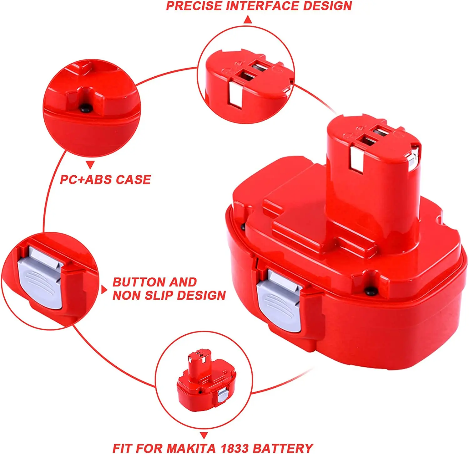 Tool Battery 18v 1500mah Nicd&nimh Battery Replacement For Makita