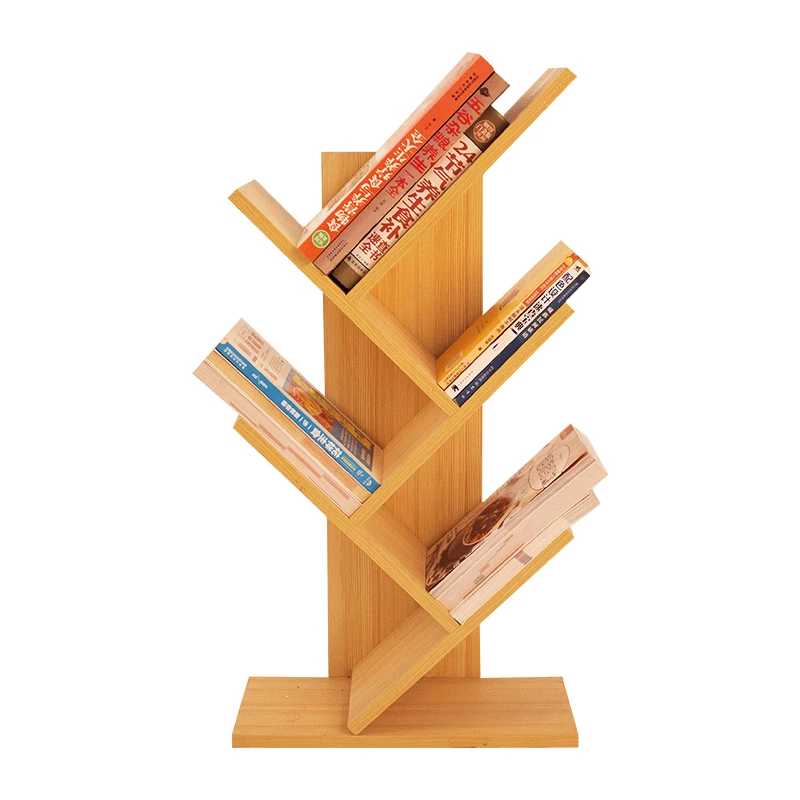 Оптовая продажа ассиметричный дизайн современная деревянная полка для книг антикварные книжные полки в форме дерева