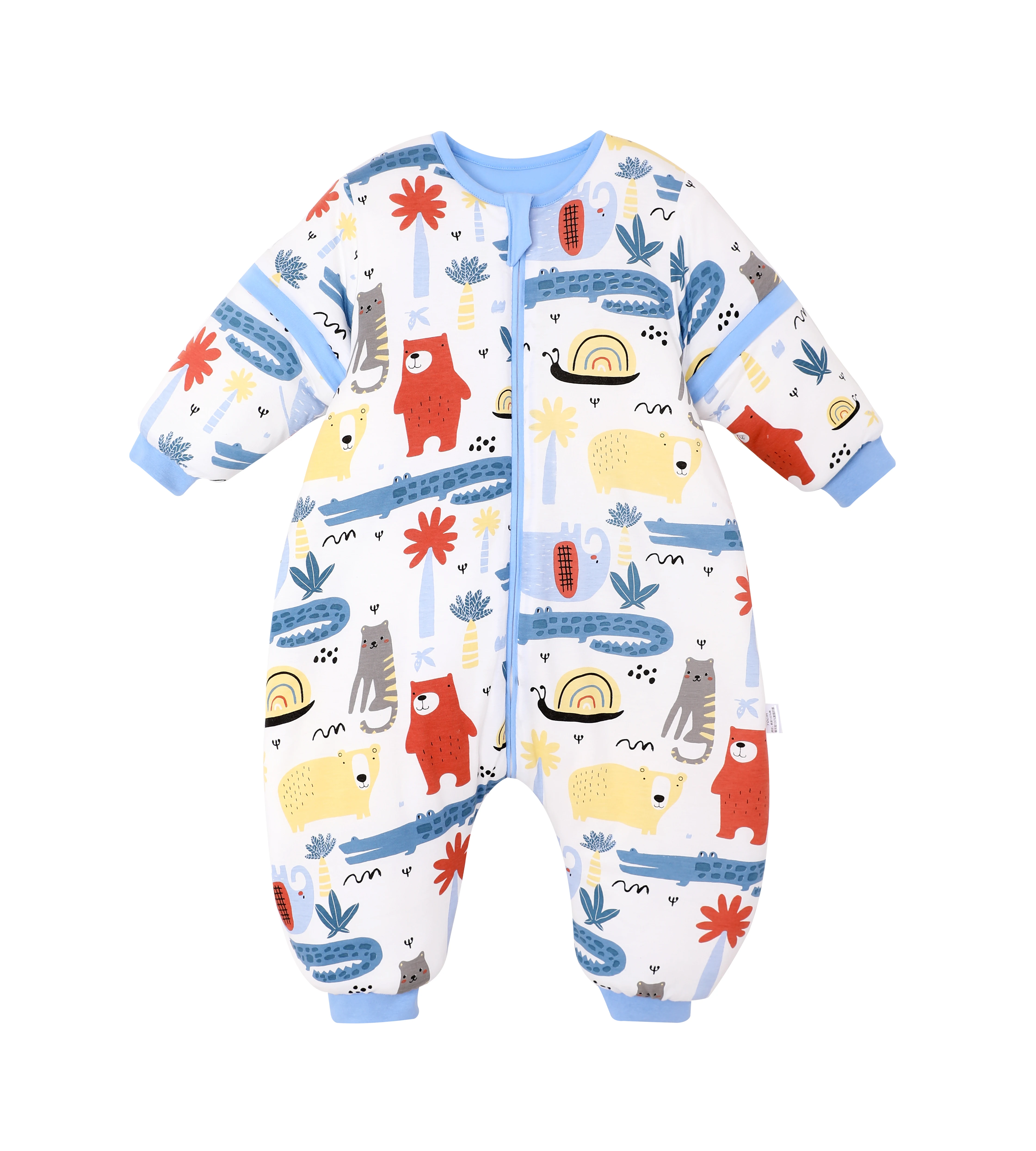 Детский спальный мешок органический для новорожденных детский со съемным