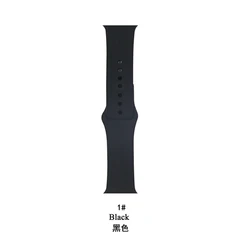 Дизайнерские силиконовые смарт-часы модные 38 44 мм черный ремешок для apple watch упаковка ремешок для часов