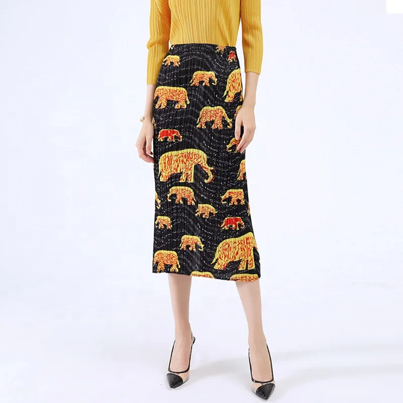 Plus Size Women Clothing Gonna A Pieghe Taglie Forti Falda Plisada Talla  Grande Estampado Doradojupe De Luxe - Buy General Lux,Light Lux Meter,High  Waist Pencil Skirt Product on 