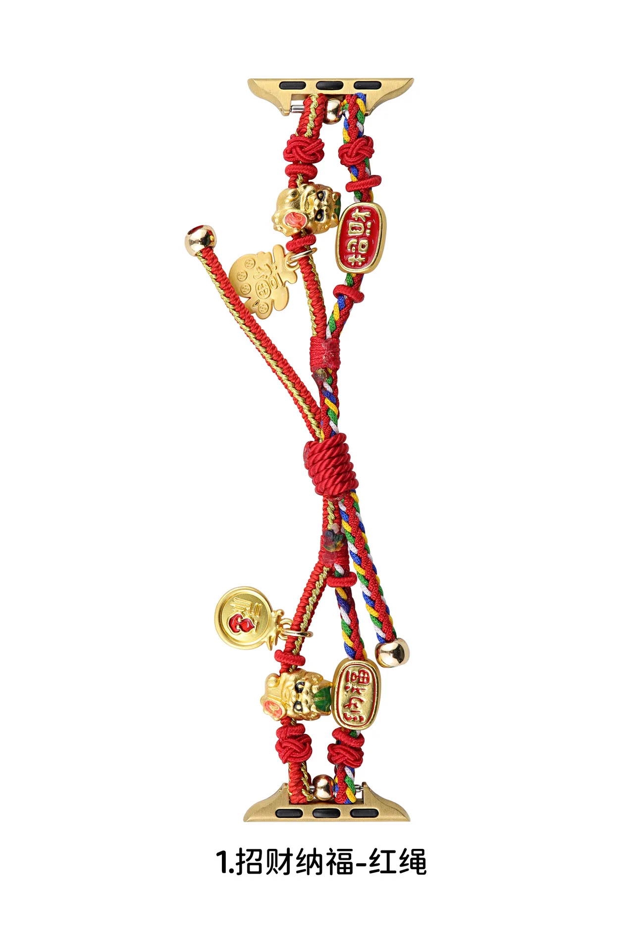 Tschick Chinese New Year String Rope Series Watch Band For Good Fortune