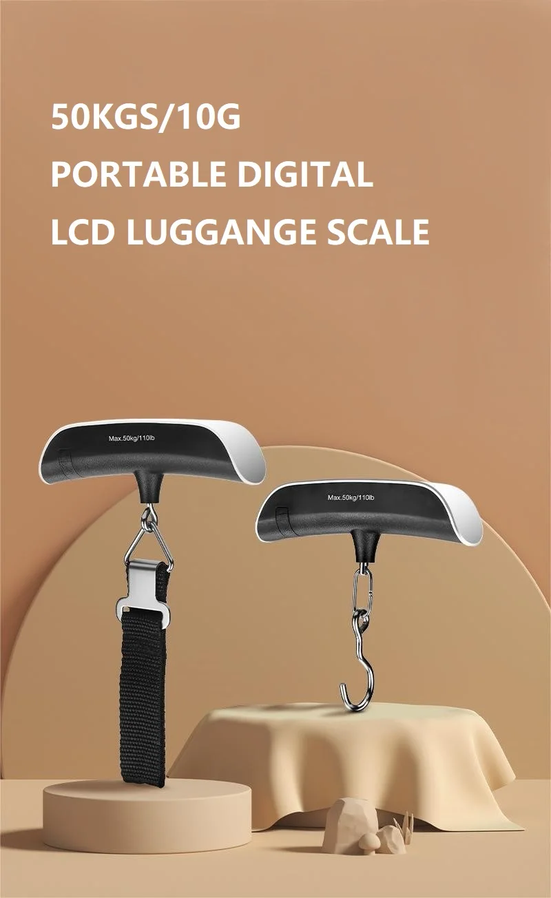 50kgs Portable Luggage Scale Digital Lcd Display Mini Electronic Handheld Scale Buy Household