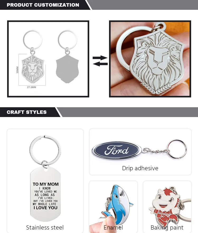 Advertising Promotional Gift Metal Laser Engraving Keychain Logo Zinc