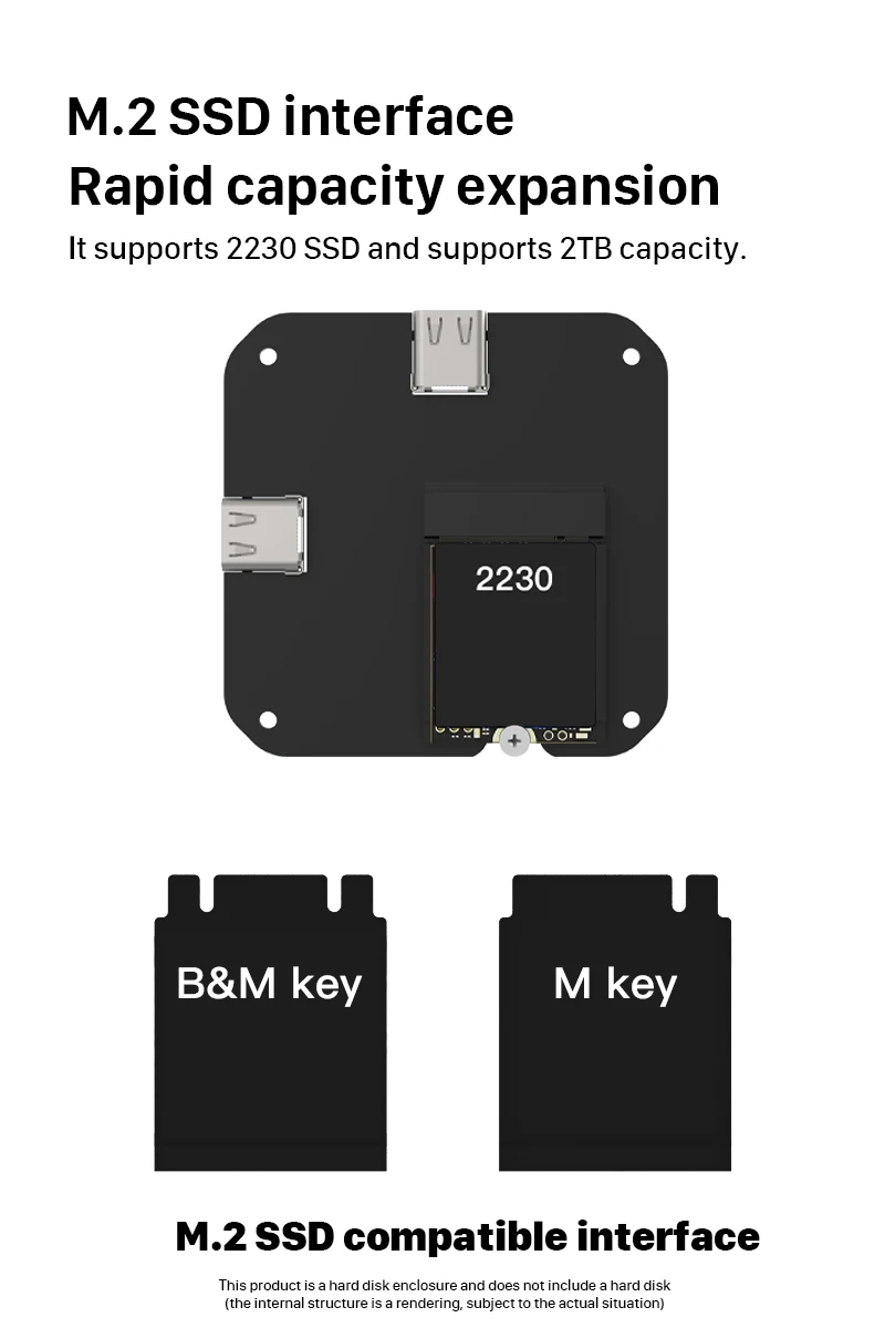 Welcome OEM Order, Factory Whole Selling Type C Usb3.1 10gbps Nvme Pcie M2 Ssd Magnetic Enclosure With 100w Pd Usb C Magnetic M.2 2230 Nvme Ssd Enclosure - Buy M.2 Magnetic Mobile Ssd Case usb-c Ssd Magnetic Case m.2 Nvme Pcie 2230 Magnetic Ssd Enclosure