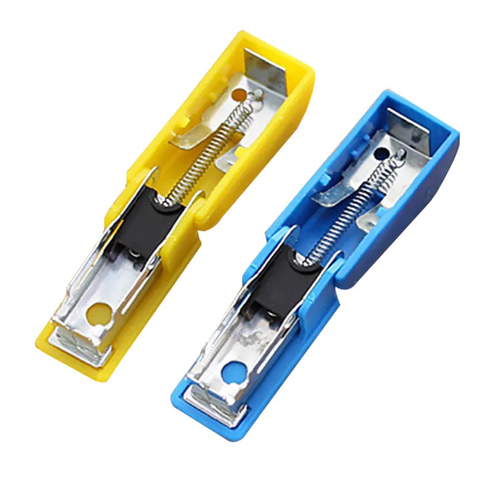 Random Color Stapler Solid Office Stationery Cute Mini Stapler for No. 10 Staples