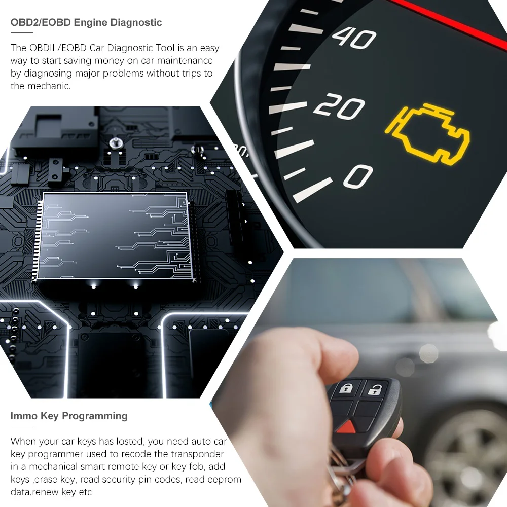 OBDPROG 501 EU US Version Auto Key Programmer Wifi Remote Key Master Code Reader IMMO OBD 2 Car Diagnostic Tool PK X300