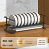 Black bowl rack