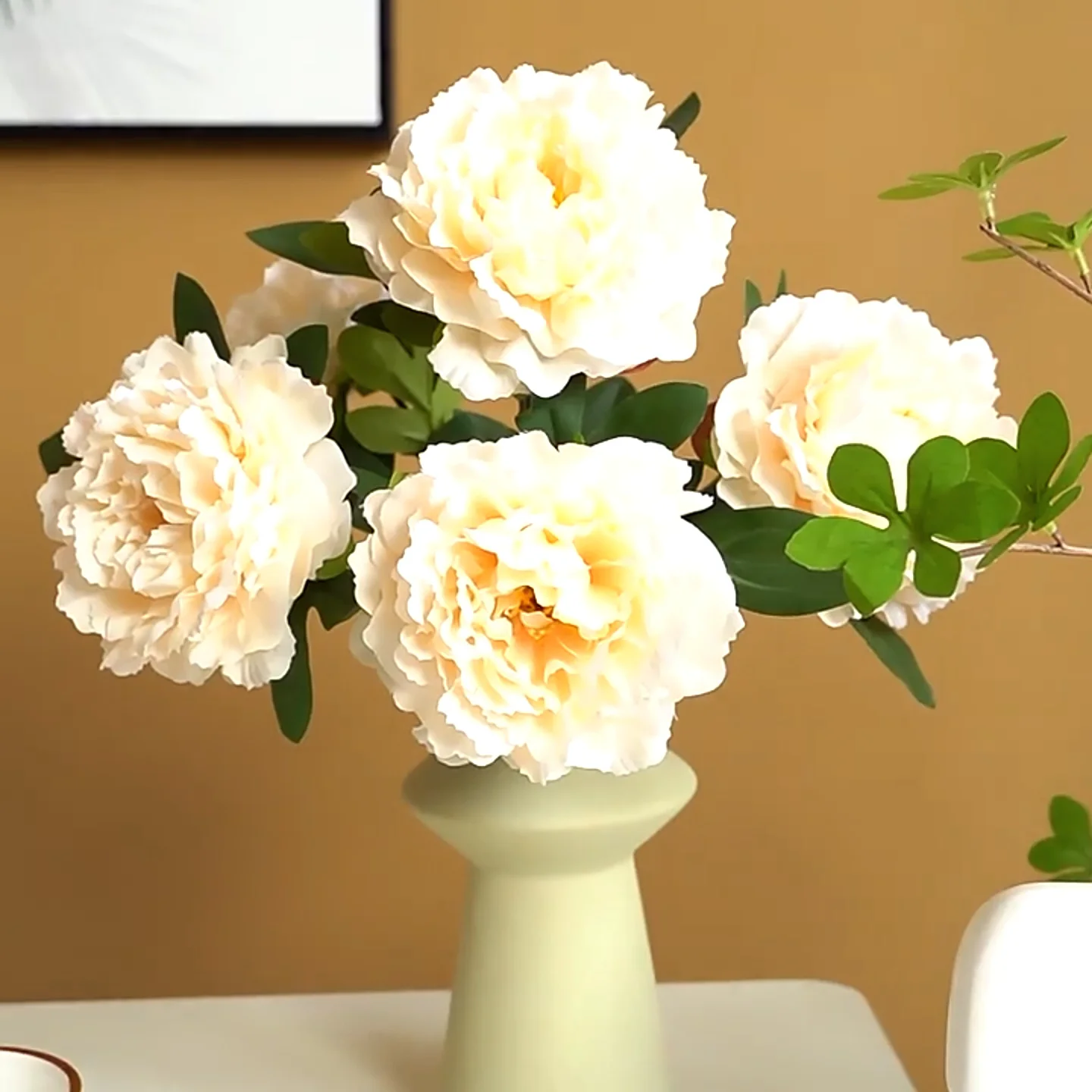 V202 Hot Sale Cheap Artificial Peony Silk Flowers Decorative Peonies