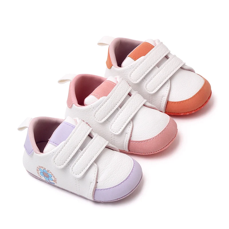 Spring and Autumn Matching Flowers Soft Soled Baby Casual Shoes for Boys and Girls