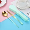 Two-Piece Set Spoon Chopsticks-Mint Green